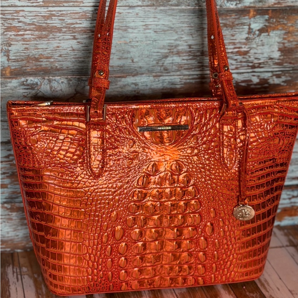 NWT Brahmin ORANGE POTION Medium Asher - Hard to find PRICE FIRM - Picture 6 of 16